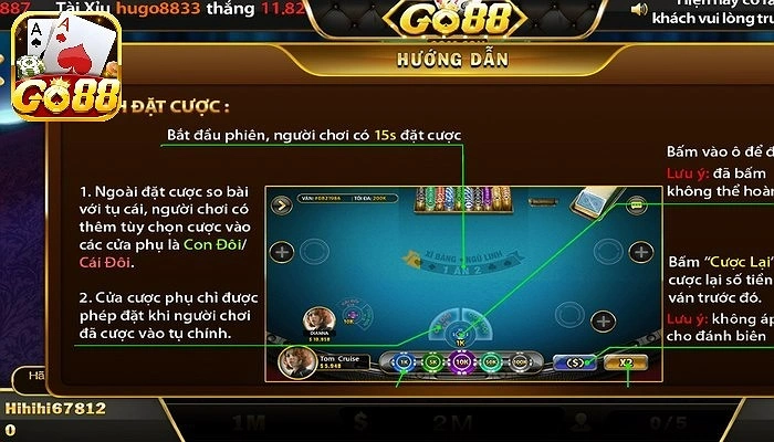 Luật chơi game bài Xì Dách tại Go88 khá đơn giản