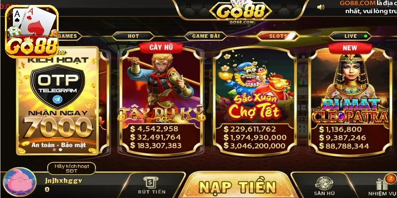 Tây Du Ký - Hành Trình Săn Hũ Khủng Tại Go88