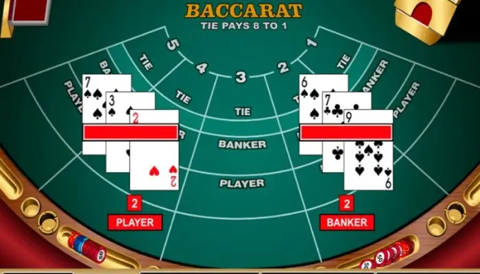 Tính điểm và so sánh các lá bài Baccarat diễn ra công khai, minh bạch.